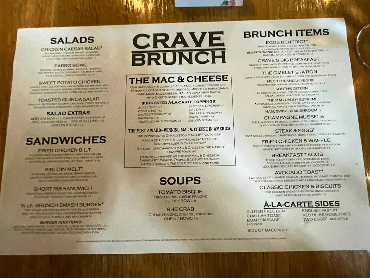 Crave Kitchen & Cocktails Menu - Image 6